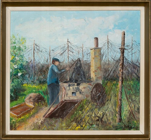 Oil painting fischer - painting, at