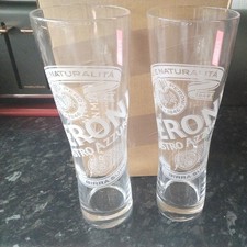 2 Peroni Pint Glasses Brand