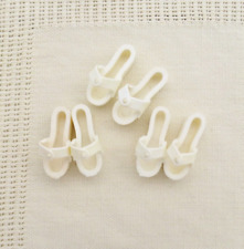 Barbie Growing Up Skipper white platform shoes 1975 Mattel 7259 fit 9” doll