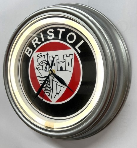 Bristol cars white led neon - bristol,