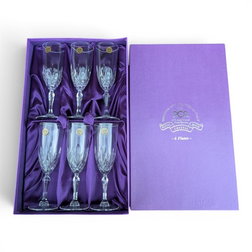 Royal crystal rock wine flutes - crystal,