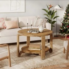 Solid Wood Round Coffee Table
