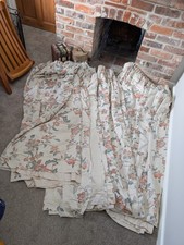 Vintage Large Lined Curtains X