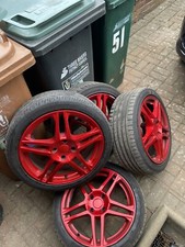 17” Alloy Wheels 108x4 Stud Pattern, Red