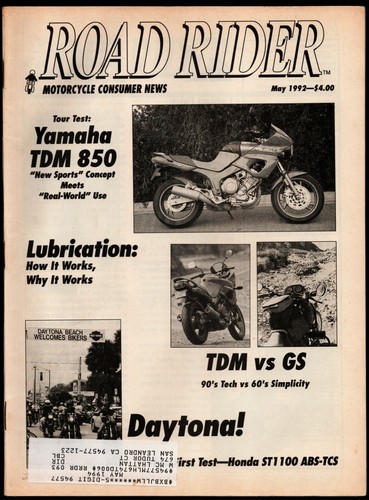 May 1992 motorcycle consumer - 1992,
