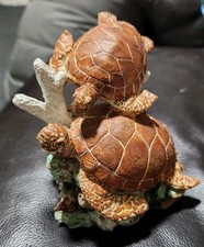 Vintage Russ Oceana Loggerhead Sea Turtle Desk Decor Collector Figurine,chip Rea