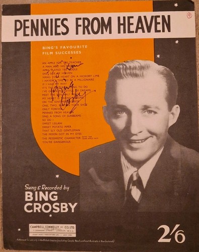 Bing crosby signed - bing, 'pennies
