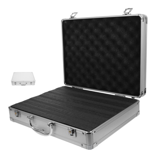 Aluminium alloy briefcase - aluminium,