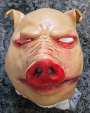 LATEX PIG MASK Halloween dress up