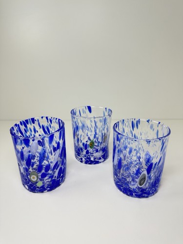 Italian murano tumbler pair - italian,