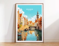 Gdansk Poland, Boats in Canal