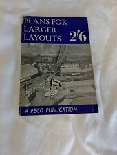Plans For Larger Layouts - Peco Model Railway Publication  (1964)