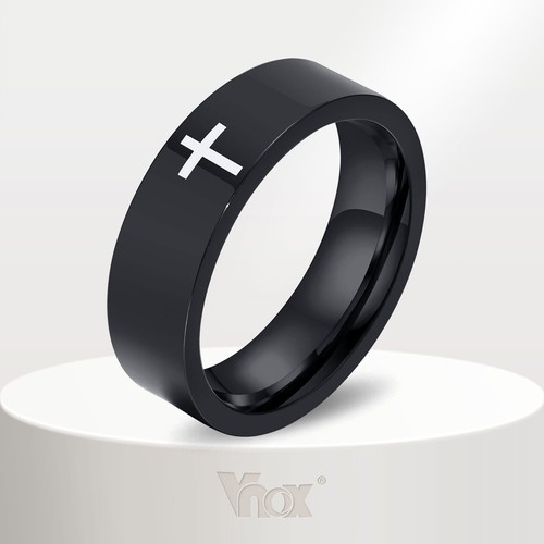 Basic cross rings for men - cross,