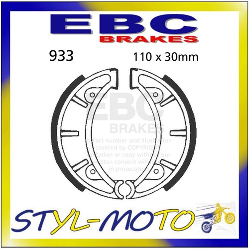 933 rear brake pads ebc - brake,