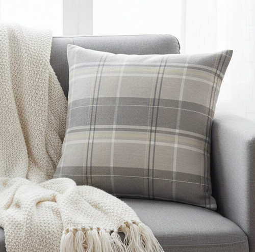 Luxury grey tartan - grey, checked