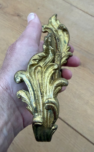 Antique pair curtain tie backs - antique,