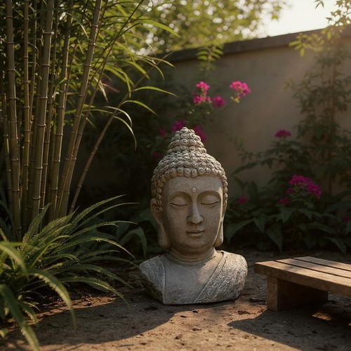 50cm buddha head - 50cm,