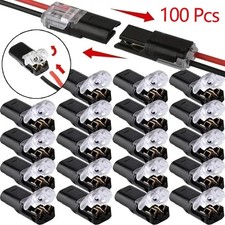 100X 12V Wire Cable Snap In