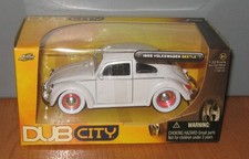 Jada Toys Dub City 1959 Volkswagen Beetle Metallic White 1:32
