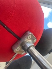 4 “Varier” Bar Stools. Danish. 3 dark Grey & 1 Red. Excellent Condition.