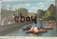 BUTLINS PWLLHELI VINTAGE POSTCARD USED 198? BOATING PEDALO'S CAMPERD ETC