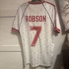 Brian Robson Signed Shirt Manchester United Legend Autograph Memorabilia