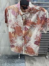 Mens Summer Patterned Button