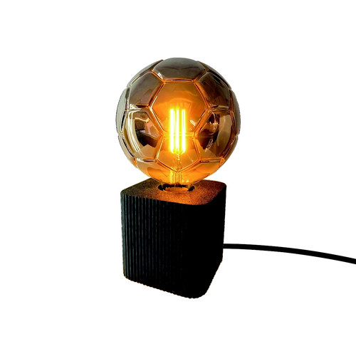 Football table lamp - table, grey