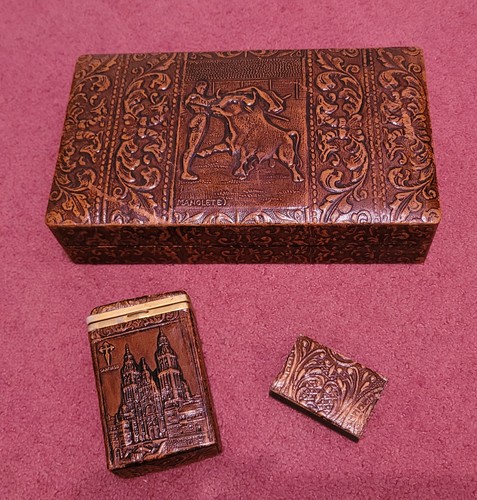 Vintage leather bound matching