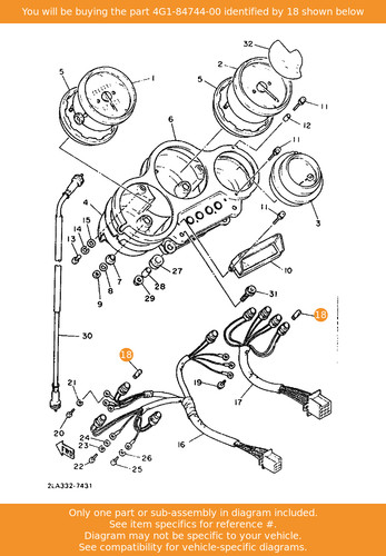 Yamaha bulb - (12v-3.4w, t-10)
