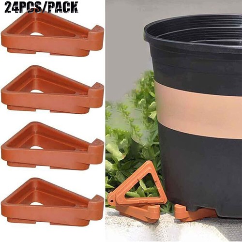 24pc flower pot feet garden - 24pc,