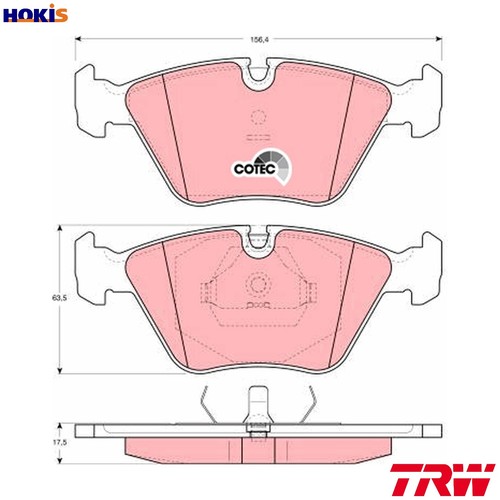 Brake pad set - pad,