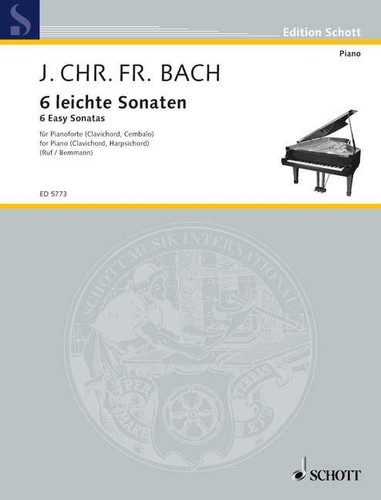 Six easy sonatas piano - six,