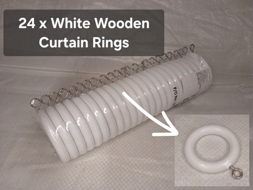 White wooden curtain - 24,