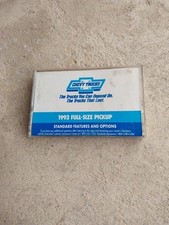 1993 Chevrolet C/K Pickup Truck Standard Features And Options Cassette Tape