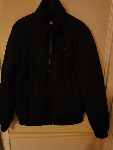 Mens star raw quilted jacket - g,