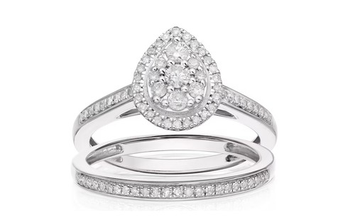Diamond bridal ring - diamond,