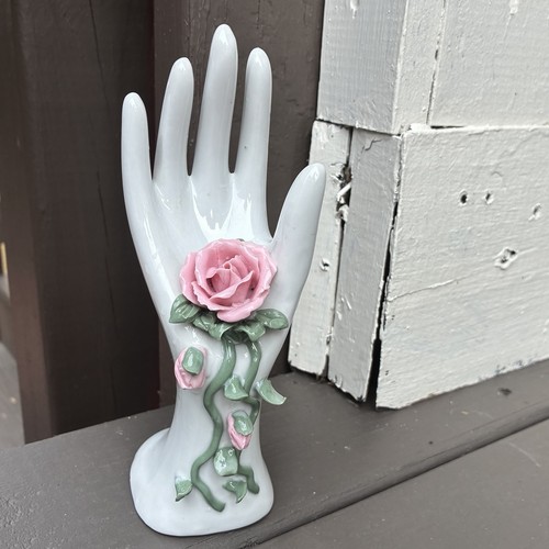 Vintage porcelain hand jewelry - porcelain,