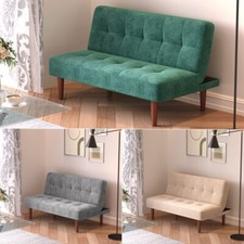 2 Seater Sofa Bed Recliner Sofabed Settee Small Bedroom Sofa Single Sleeper Bed