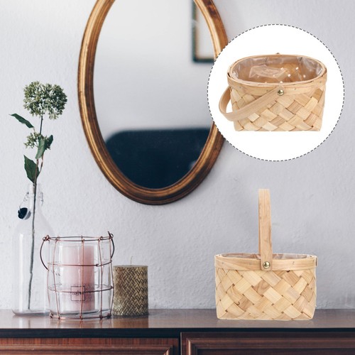 Basket with handle - handle, woven