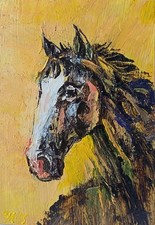 Horse Impasto Painting