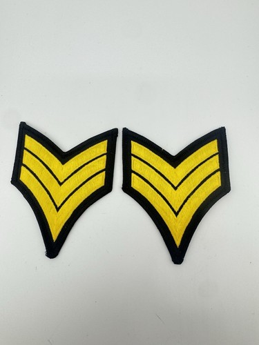 Pair sergeant rank patches - rank,