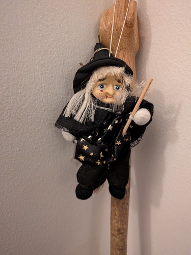 Small hanging witch doll - small,
