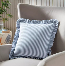 Habitat blue stripe ruffle - stripe,