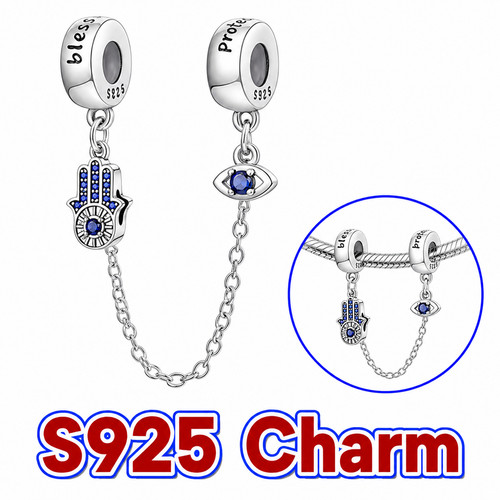 S925 sterling silver evil eye - sterling,