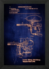 Paintball Gun Framed Wall Art