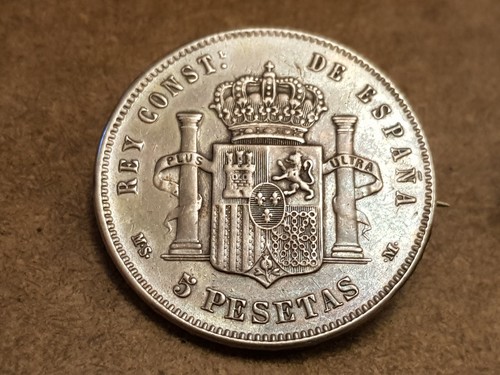 1884 900 spain silver alfonso - .900,