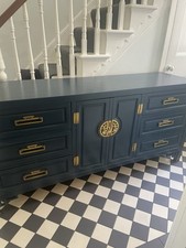 Blue oriental sideboard - blue, /