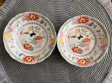 antique Masons patent ironstone china persiana rare small Dishes