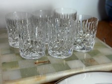 6 Vintage Cut Lead Crystal Old